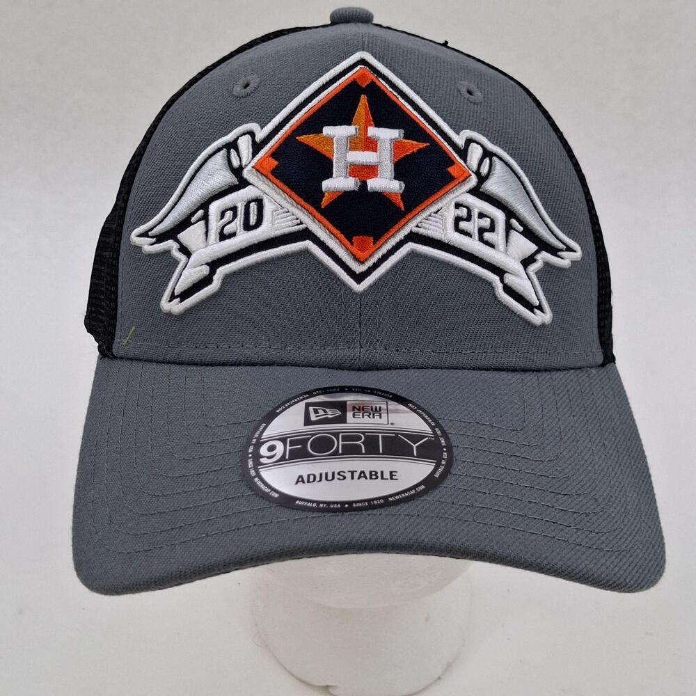 Houston Astros Hat Cap Snap Back Mens One Size Gray MLB Baseball New Era 9FORTY